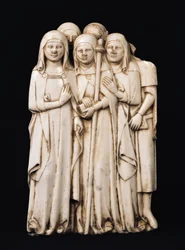 クレメント6世の墓、教皇クレマン6世（1291-1352）と彼女の子供たちの姉妹であるアリノルダ（ラシェーズデュー）（大理石）